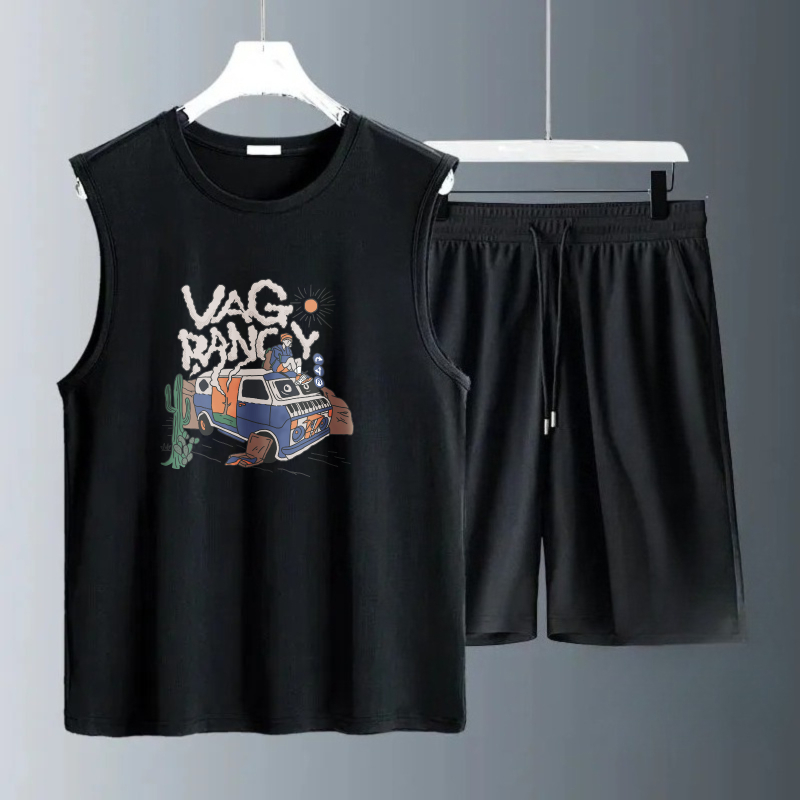 Summer Clothing Mens - 남성용 탱크탑 세트 2026 여름 빠른