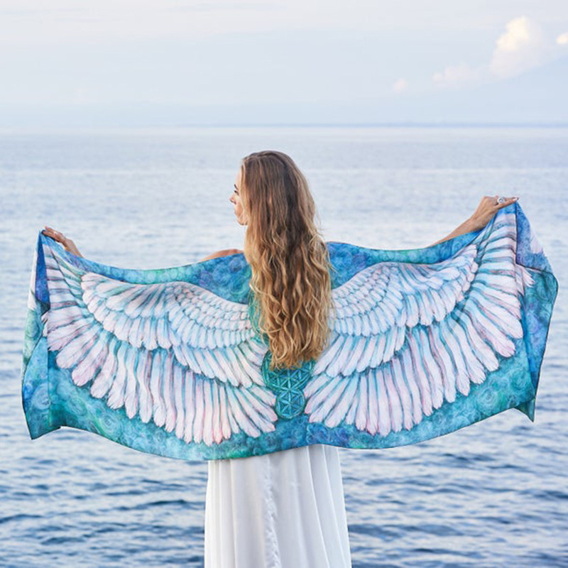 Summer Clothing Young Women - Boho-깃털 날개 비키니 커버 업 홀리데이