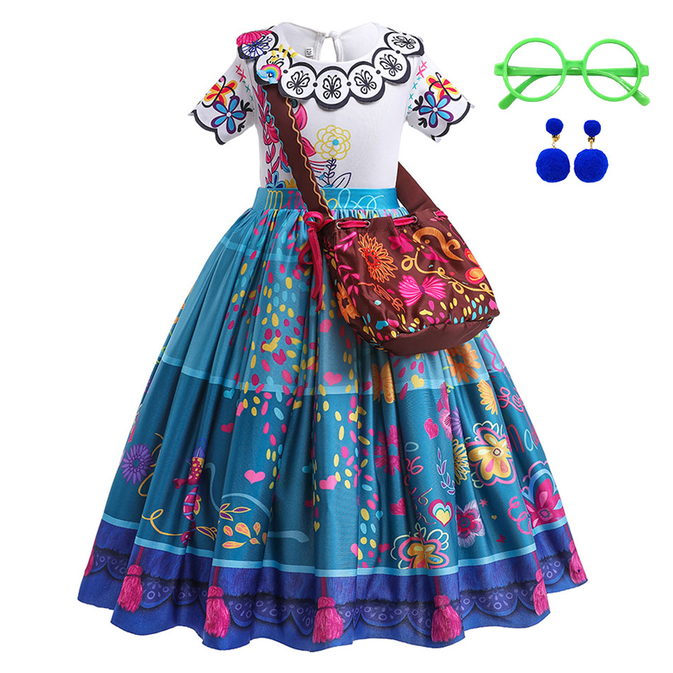Summer Kids Clothing - 여자 공주 의상 어린이 Encanto 할로윈