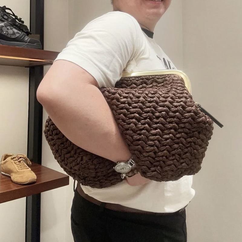 손으로 짠 키스락 프레임 숄더 라피아 클립 스트로 비치 - Beach Bag Straw 리뷰 및 가격