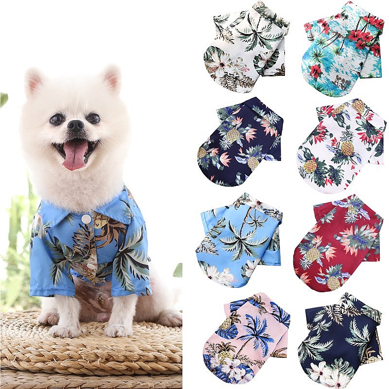 하와이안 비치 스타일 강아지 옷 강아지 티셔츠 여름 애 - Summer Dog Clothing 리뷰 및 가격