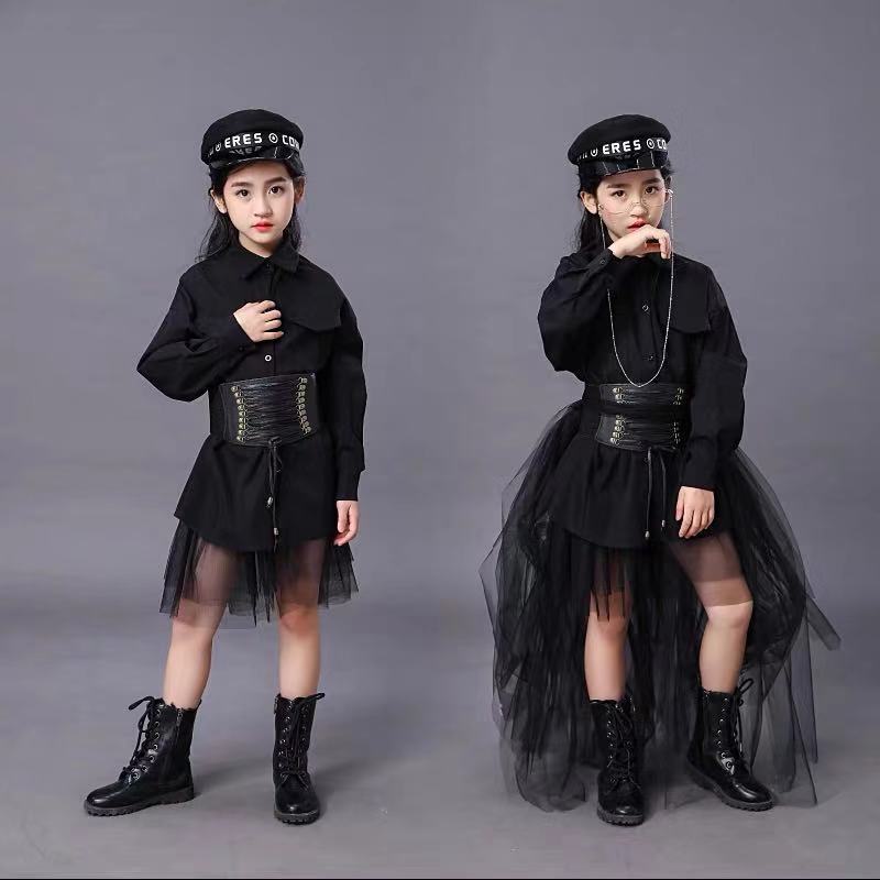 어린이 검은 양복 소녀 모델 경쟁 활주로 패션 Catw - Summer Clothing Girl 리뷰 및 가격
