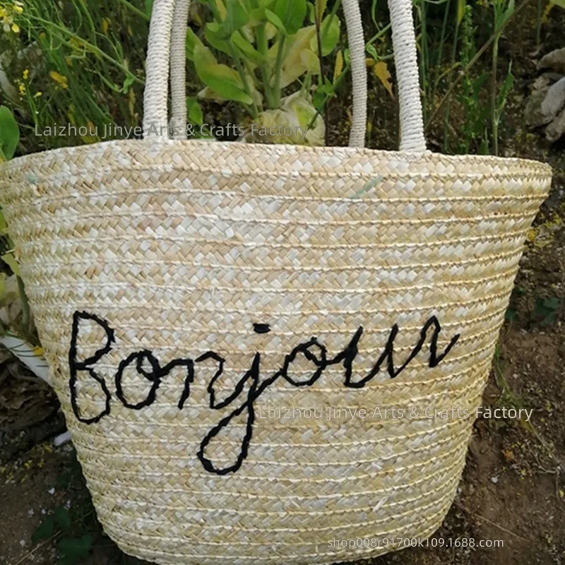 제조업체 맞춤형 손자수 밀짚 가방 캐주얼 트렌디 비치  - Beach Bag Straw 리뷰 및 가격
