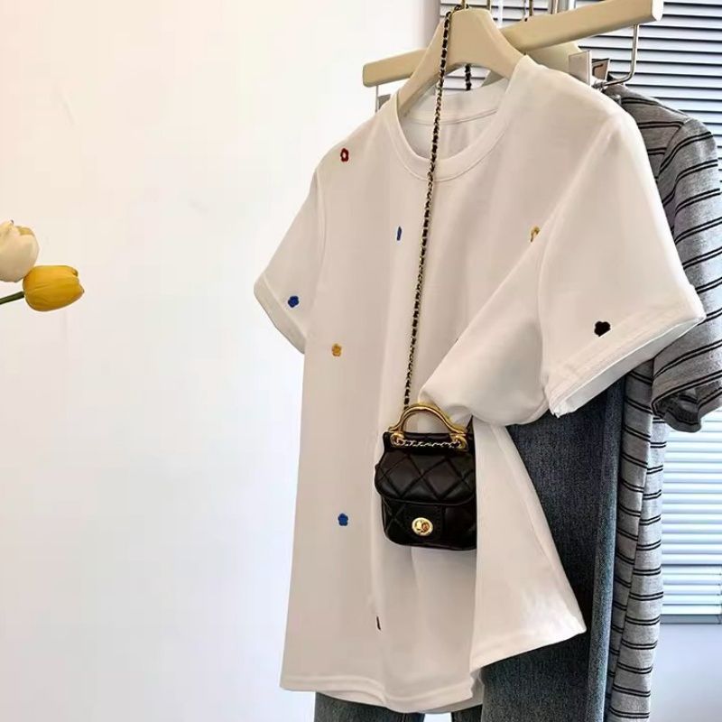 여성 의류 여름 패션 캐주얼 인쇄 솔리드 컬러 오-넥  - Summer Clothing Young Women 리뷰 및 가격