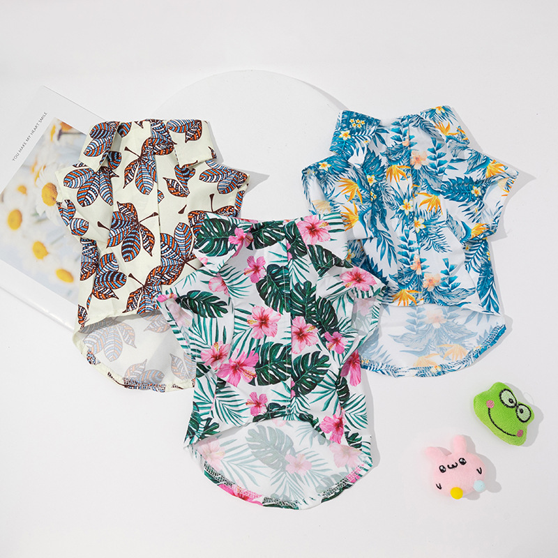 개 하와이 셔츠 작은 개를위한 하와이 개 셔츠 작은 개 - Summer Dog Clothing 리뷰 및 가격