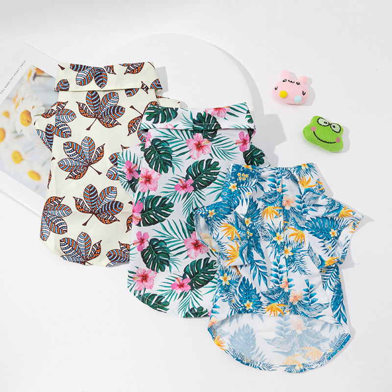 개 하와이 셔츠 작은 개를위한 하와이 개 셔츠 작은 개 - Summer Dog Clothing 리뷰 및 가격