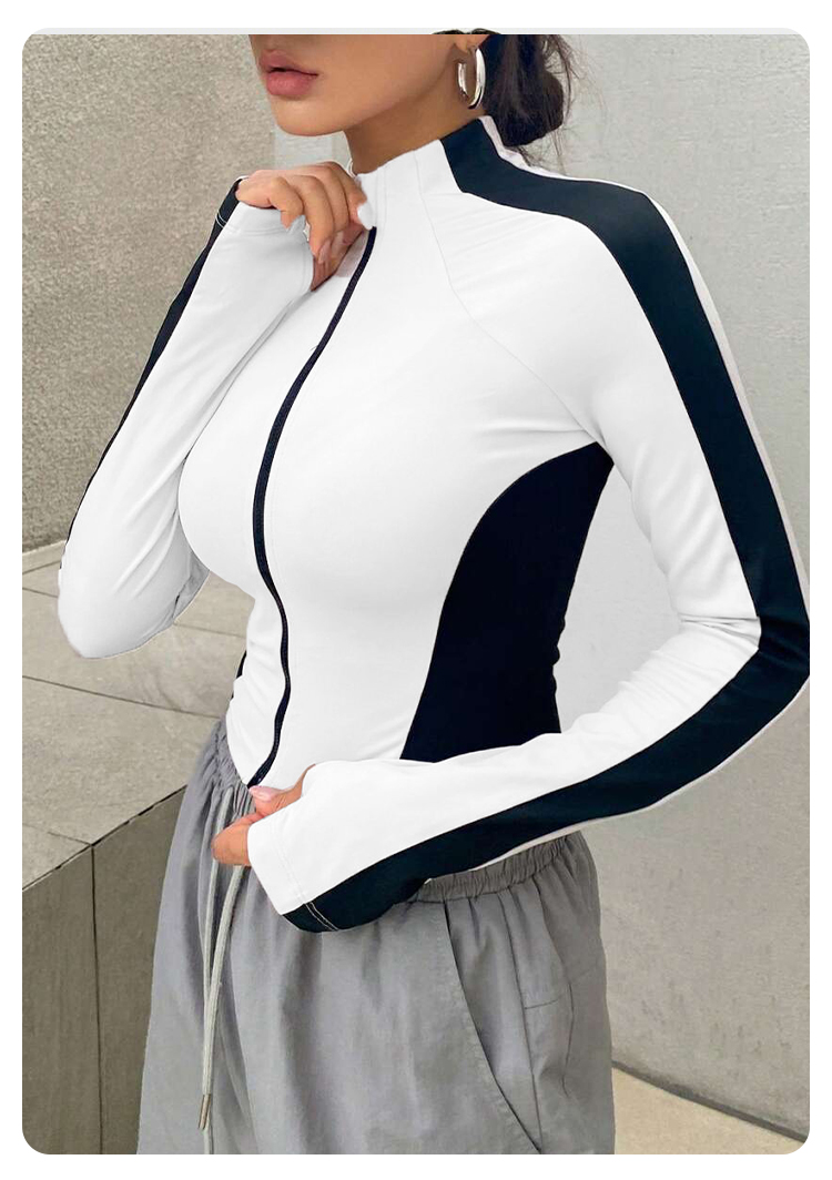 요가 의류 스탠드업 칼라 재킷 아웃도어 스포츠 긴팔 여 - Summer Clothing Women 리뷰 및 가격