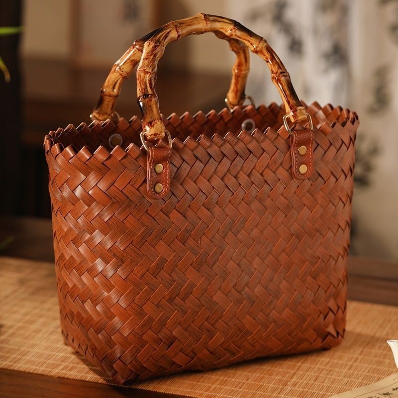 순수 수제 핸드백 통근용 화장품 가방 야채 바구니 비치 - Beach Bag Straw 리뷰 및 가격