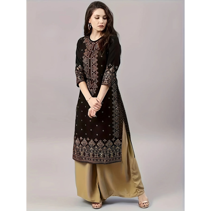 여성 캐주얼 에스닉 스타일 의류 세트 라운드넥 중간 소 - Summer Clothing For Older Women 리뷰 및 가격