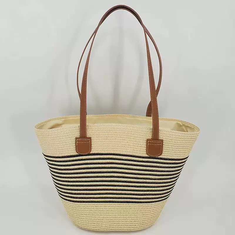 CLAREGQI 여성용 스트라이프 밀짚 토트백, 대용량 - Beach Bag Straw 리뷰 및 가격