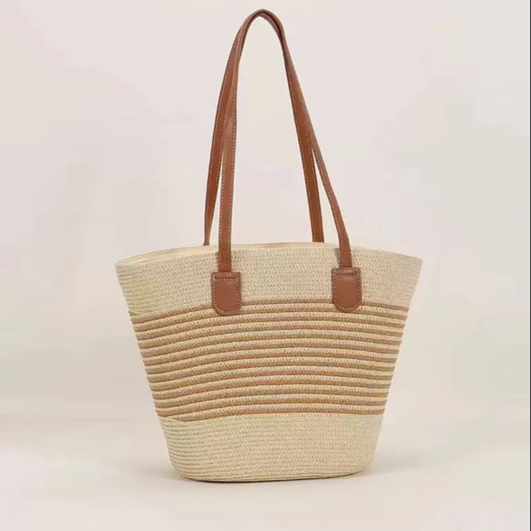 CLAREGQI 여성용 스트라이프 밀짚 토트백, 대용량 - Beach Bag Straw 리뷰 및 가격